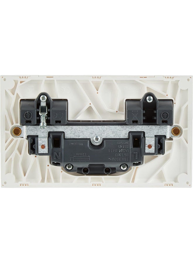 Legrand Belanko 13A Double Switch Socket Uk Standard 617646 - Image 2