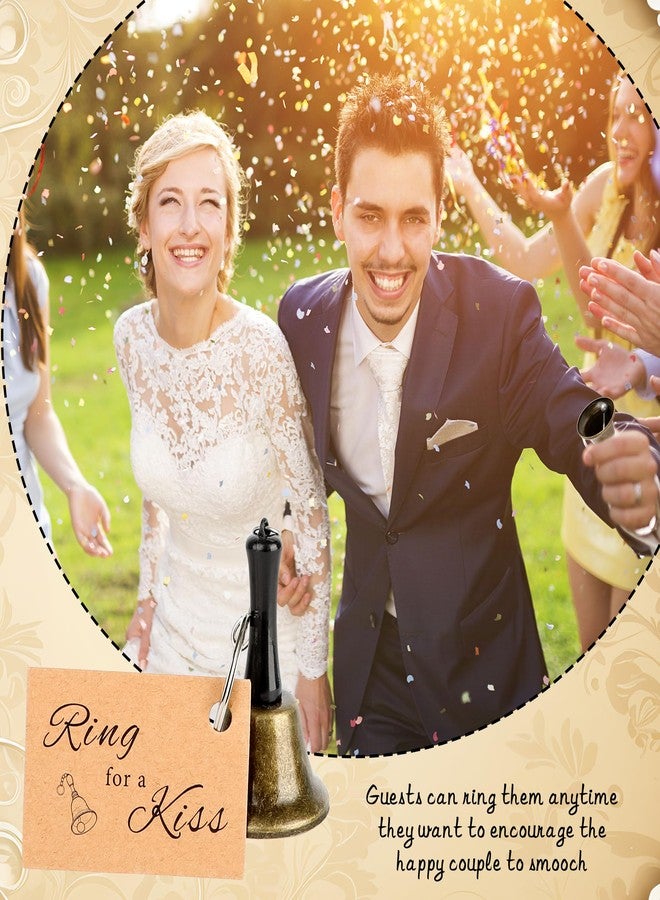 ٣٢ قطعة من أجراس الزفاف اليدوية بالجملة مع بطاقة، جرس استدعاء، جرس إنذار، رنين للقبلة، لوازم حفلات الزفاف، خط الطعام، أجراس عشاء موسيقية لعيد الميلاد، زينة الاستقبال - Image 4