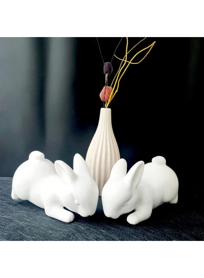 حاملات كتب مزخرفة - حاملات كتب متينة - سدادة كتب مزخرفة غير قابلة للانزلاق - حاملات كتب على شكل أرنب لطيف للأرفف والدراسة والمكتب - Image 3