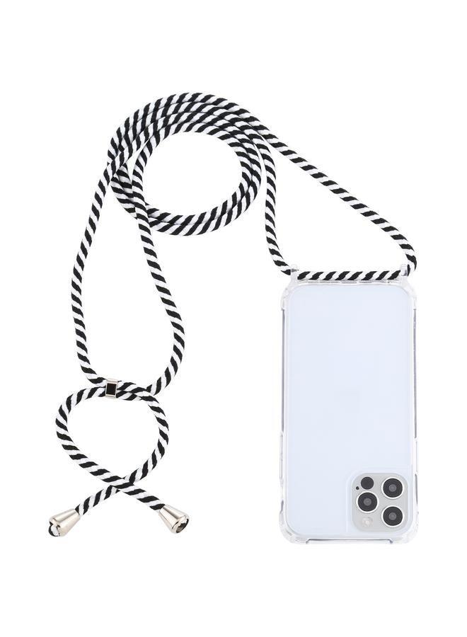 اس-توب جراب لهاتف iPhone 15 Pro مصنوع من مادة الأكريليك الشفافة ومضاد للصدمات مع حبل تعليق - Image 1