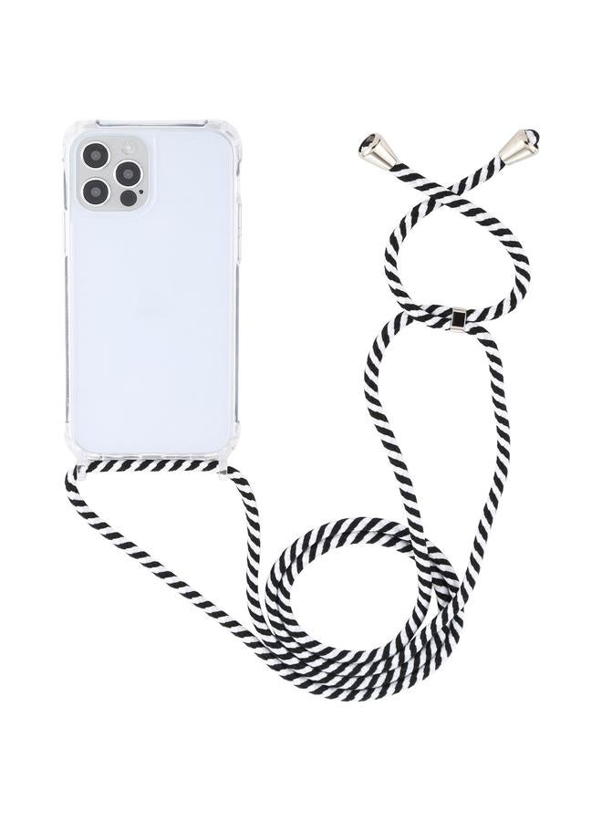 اس-توب جراب لهاتف iPhone 15 Pro مصنوع من مادة الأكريليك الشفافة ومضاد للصدمات مع حبل تعليق - Image 2