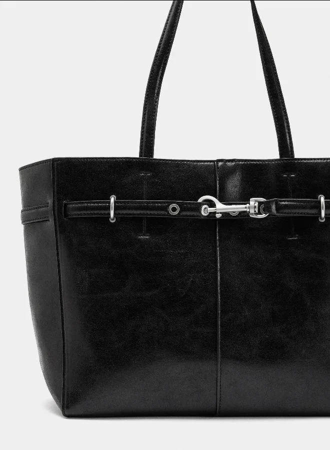 بارفوا حزام حقيبة التسوق مع كارابينر