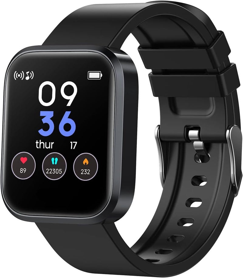 cheekyglo Smartwatch, Bluetooth Heart Rate Sleep Health Monitor, Activity Tracker Watch, Waterproof Smart Fitness Calorie Counter Pedometer Watch for Women Men Chrismats Gifts - Image 1