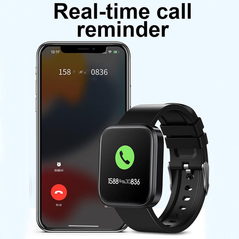 cheekyglo Smartwatch, Bluetooth Heart Rate Sleep Health Monitor, Activity Tracker Watch, Waterproof Smart Fitness Calorie Counter Pedometer Watch for Women Men Chrismats Gifts - Image 3