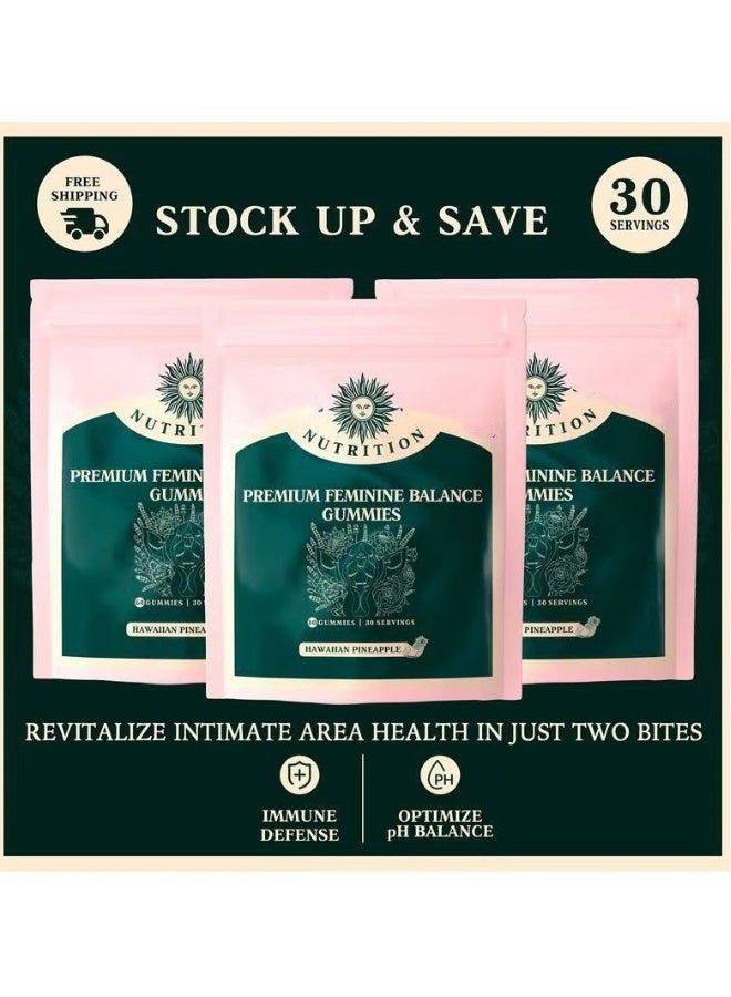 VITAL Feminine Balance Gummies,for Women of All Ages (1Bags/60Grain)  - Image 2