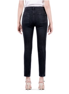 Web Denim Web Denim Women's Mid Rise Skinny Jeans - Knee Rip Stretchable Denim Pants  - Image 3