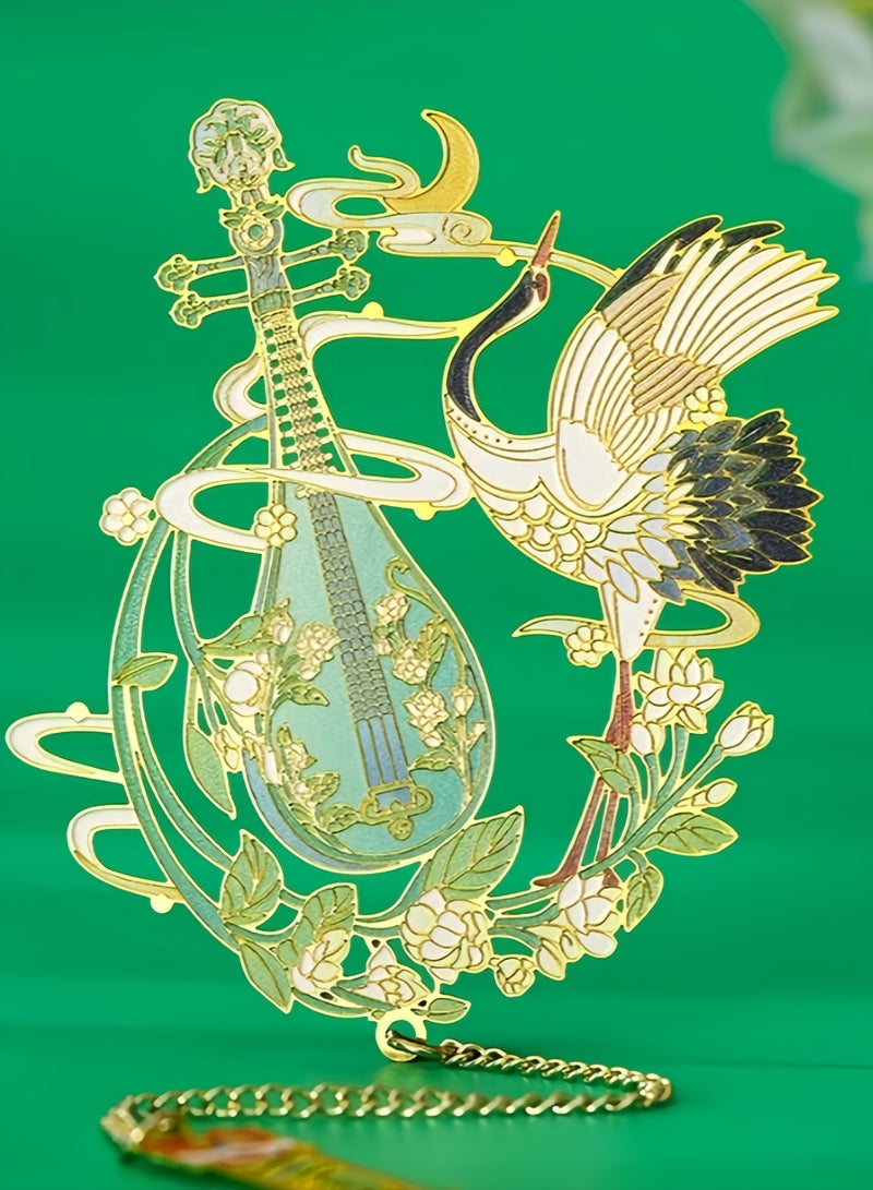 Imperial Auspicious Monthly Metal Bookmark