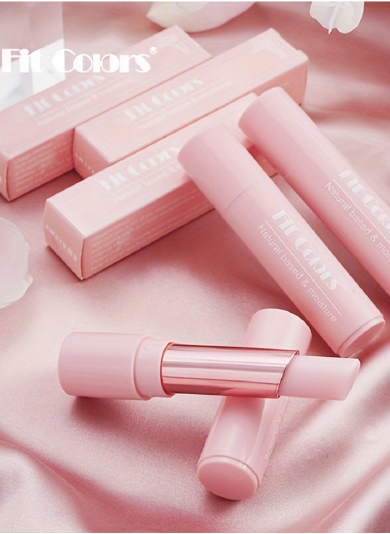 Fit Colors - Natural based and Moisturizing Lip Balm Hydrating Natural Based and Moisture Lip Balm Lipstick Non Sticky Lip Gloss Lip Glow Balm Lip Treatment Lip Balm Lipstick 3G - Image 1
