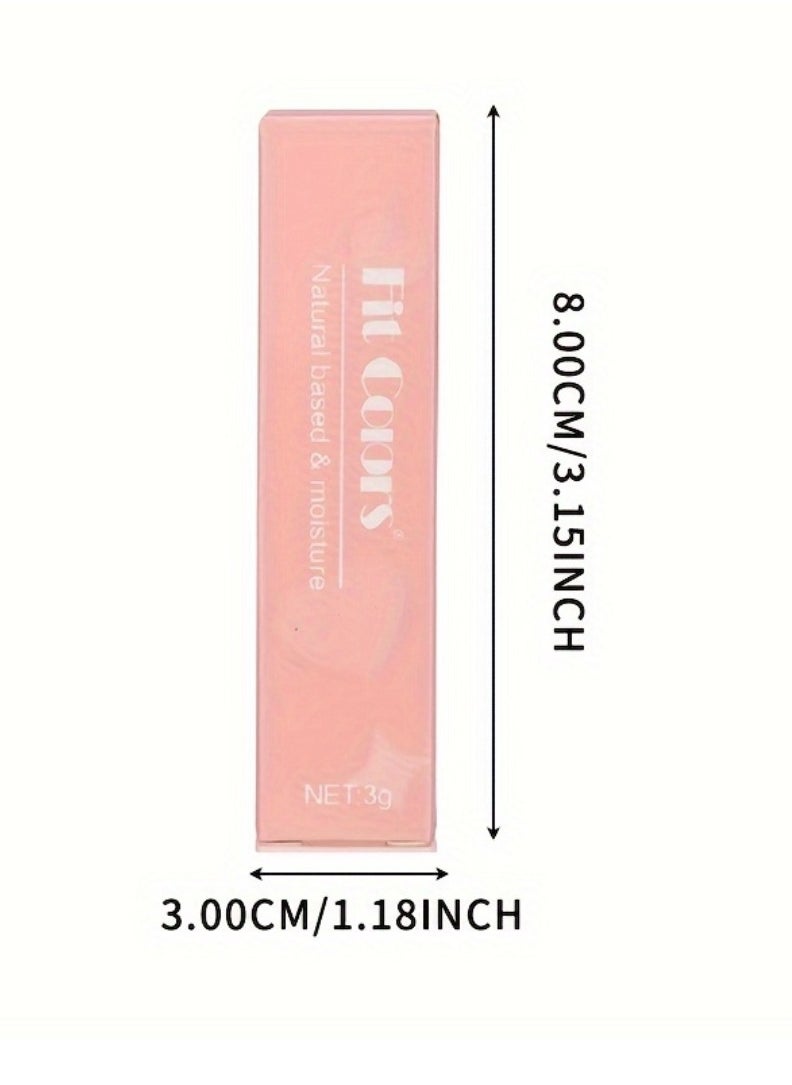 Fit Colors - Natural based and Moisturizing Lip Balm Hydrating Natural Based and Moisture Lip Balm Lipstick Non Sticky Lip Gloss Lip Glow Balm Lip Treatment Lip Balm Lipstick 3G - Image 1