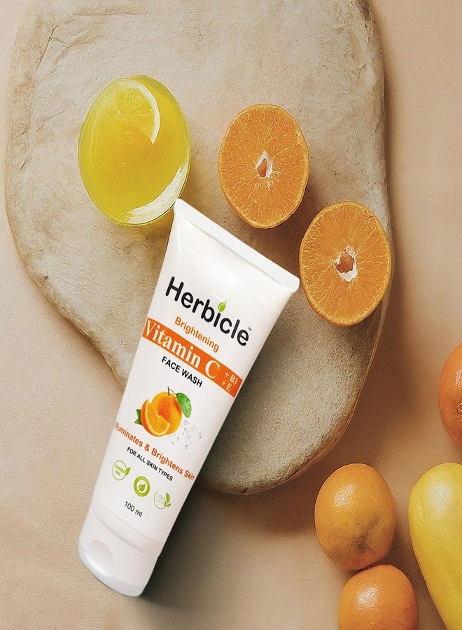 Herbicle غسول وجه هيربيكل بفيتامين سي + فيتامين ب3 + فيتامين إي لتفتيح البشرة وإضفاء النضارة عليها | طبيعي 100% | مناسب لجميع أنواع البشرة | 100 مل - Image 5