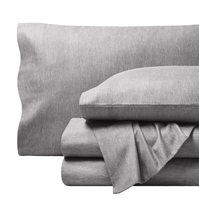 FLANNEL SHEET SET PRINTS 100 COTTON VELVETY SOFT HEAVYWEIGHT DOUBLE BRUSHED FLANNEL FOR EXTRA SOFTNESS COMFORT DEEP POCKET BED SHEETS SPLIT KING HEATHERED LIGHT GREY