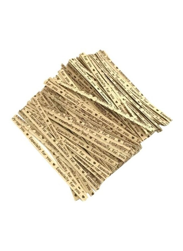 Party Time Party Time 300-Pieces Paper Twist Ties Decorative Twist Ties For Bread Tea Gift Bag 