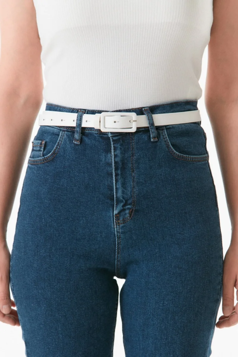 FullaModa Rectangular Buckle Belt