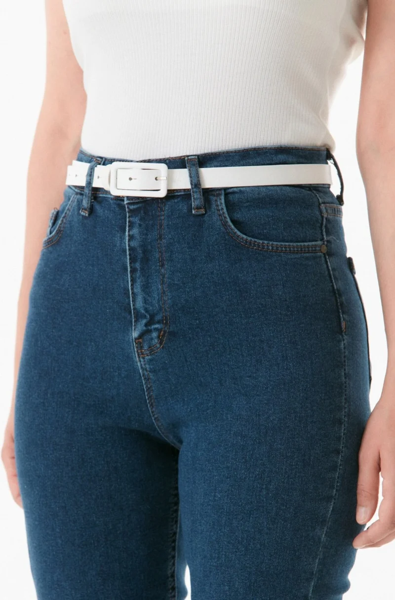 FullaModa Rectangular Buckle Belt