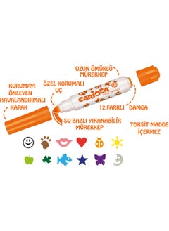 carioca Stamperello Stamp And Felt Pen 12 Pcs  - Image 2