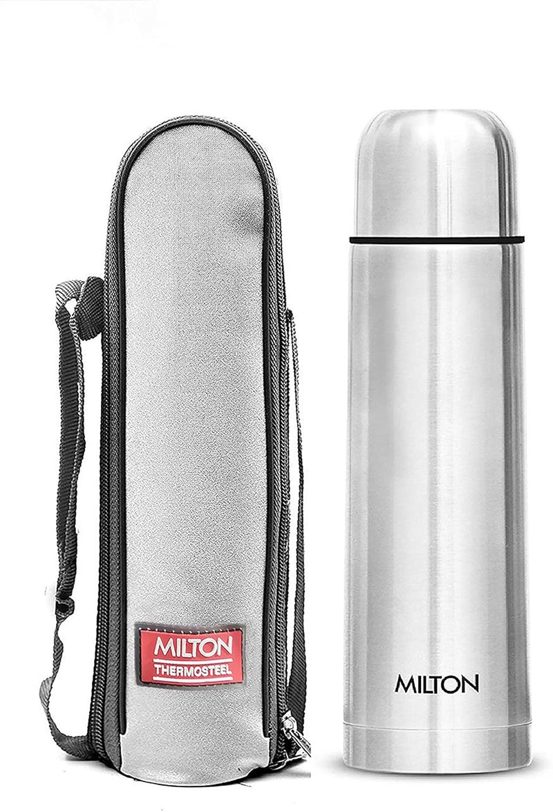 Milton Milton Thermosteel Plain Lid Flask, 1000 milliliters, Silver - Image 2