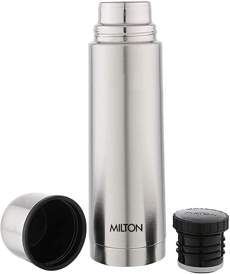 Milton Milton Thermosteel Plain Lid Flask, 1000 milliliters, Silver - Image 4