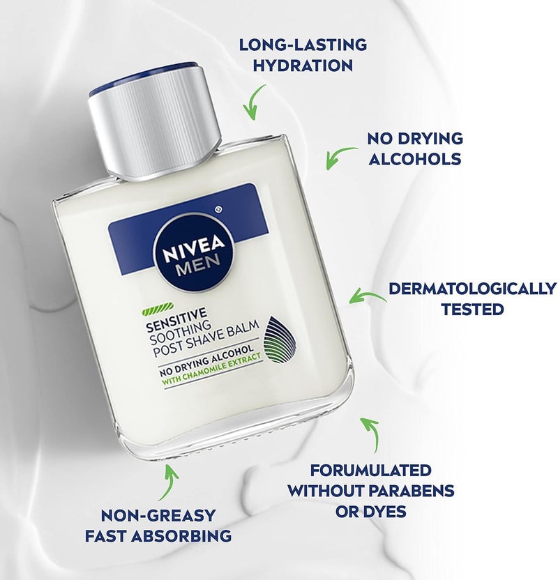 Nivea Men Shave Balm Sensitive Active Comfort System 2 x 33 oz Pack of 2 - Image 3