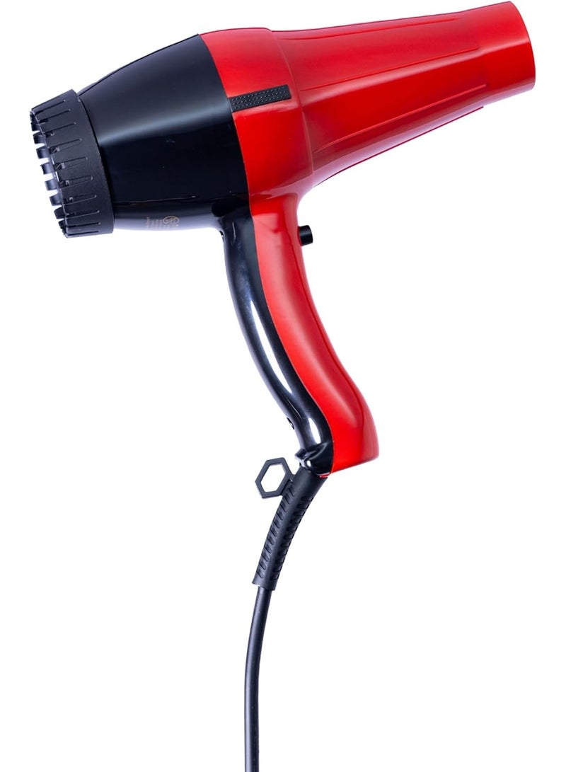 مجفف شعر نانو جولد 2500 وات هواء بارد وساخن لتجفيف وفرد الشعر سريعاً سلك دوار 360 درجة بطول 2 متر تصميم احترافي - صناعة كورية - Image 1