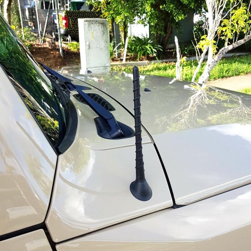 VOFONO 7 Inch Antenna Compatible with 2000-2025 Toyota Tundra Tacoma, Spiral Flexible Rubber Antenna Replacement - Image 5