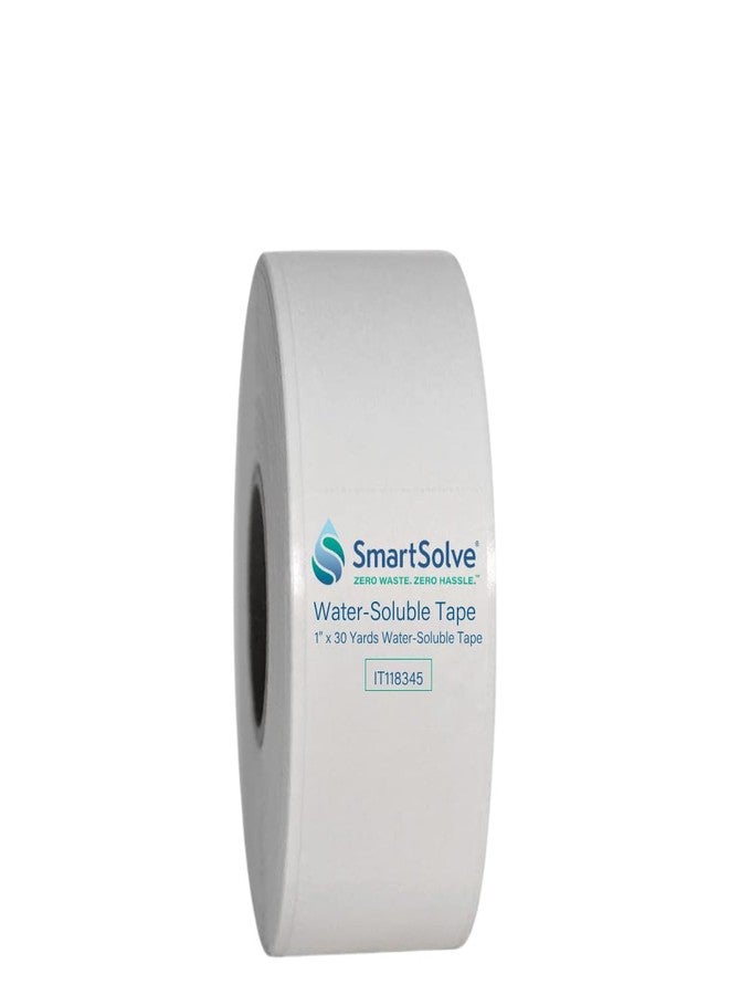 SmartSolve Water-Soluble Tape | 1” x 30 Yards | Dissolves Quickly in Water | Self Adhesive | Mask for Hydrographics & Double Dipping | Crafts & Labels | Biodegradable | Eco-Friendly - Image 1