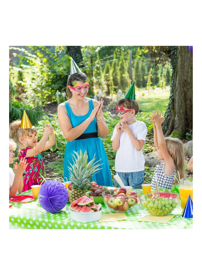 KASTWAVE 12 Pcs Photo Booth Props Party Glasses, Festive Accessories Fun Glasses Novelty Glasses for Kids, Adults, Hawaiian Fancy Dress Photo Props Trendy Glasses for Hawaiian, Beach, Tropical, Birthday Party - Image 4