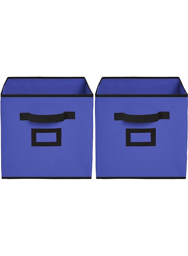 Kuber Industries Industries Non Woven Fabric Foldable Small Size Storage Cube ToyBooksShoes Storage Box With HandleExtra Small (Purple)-Kubmart1847 - Image 1