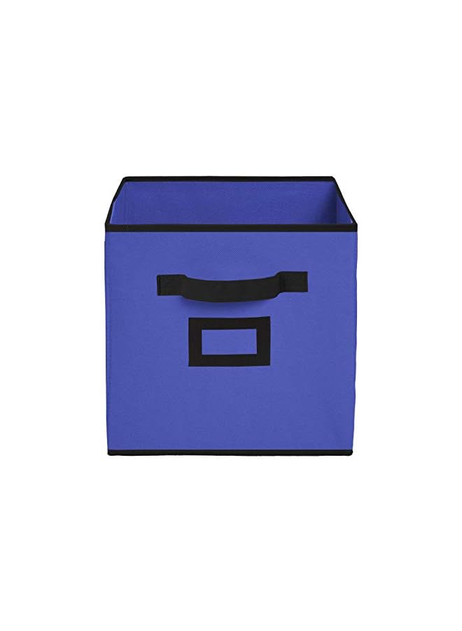 Kuber Industries Industries Non Woven Fabric Foldable Small Size Storage Cube ToyBooksShoes Storage Box With HandleExtra Small (Purple)-Kubmart1847 - Image 3