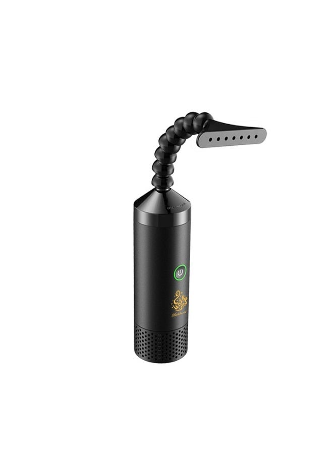 Bukhoon Black Portable Electric Incense Burner, USB Rechargeable with Rapid Heating, Dual-Use for Home & Clothing Oud & Bakhoor - Image 3