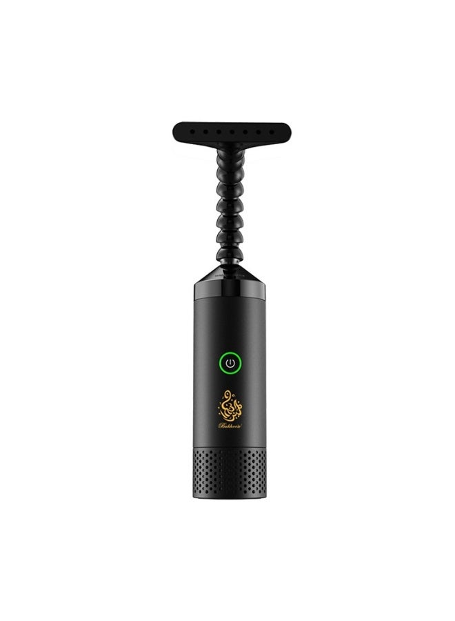 Bukhoon Black Portable Electric Incense Burner, USB Rechargeable with Rapid Heating, Dual-Use for Home & Clothing Oud & Bakhoor - Image 1