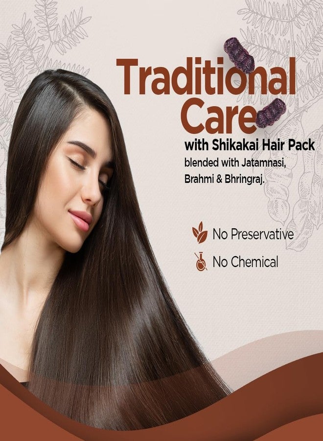 Elina Shikakai Hair Pack with Jatamansi, Brahmi & Bhringraj 100Gm (Pack of 2) | Natural Ready-to-Use Hair Mask for Strength & Nourishment | Ayurvedic Hair Care Formula - Image 3