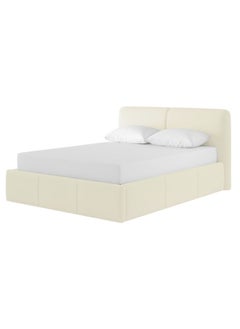 Bed and Mattress Home Eternity Upholstered Premium Queen Size ( 160 X 190 ) Beige Color Bed  - Image 2