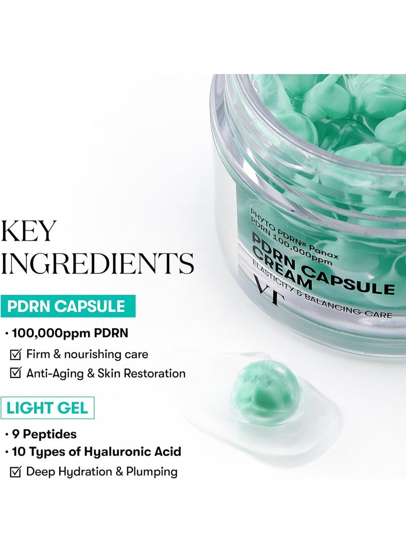 VT COSMETICS PDRN Capsule Cream 100, Hydrating Face Moisturizer with 100,000ppm PDRN - Image 3