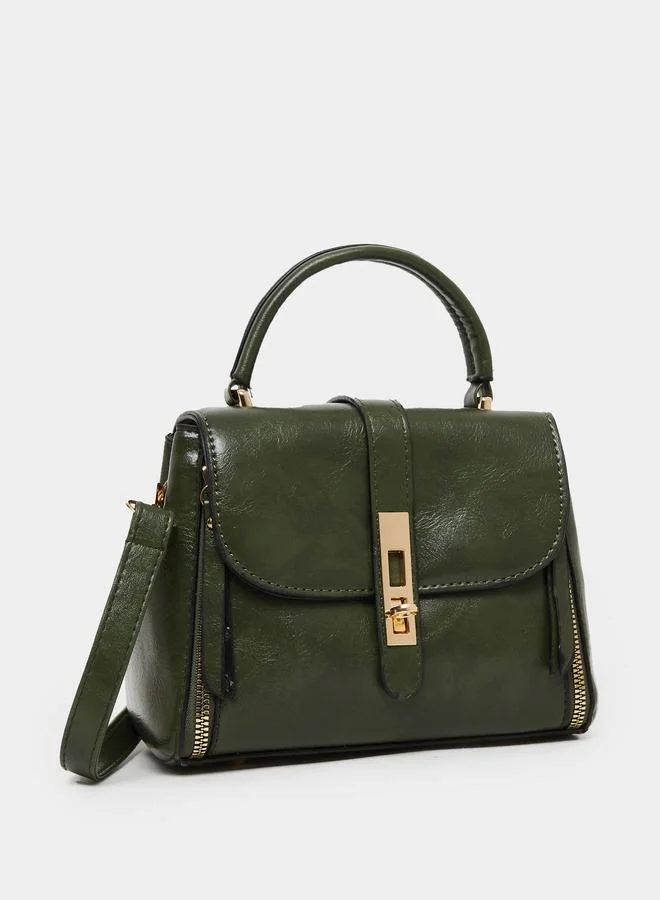 Styli Green Satchel Handbag