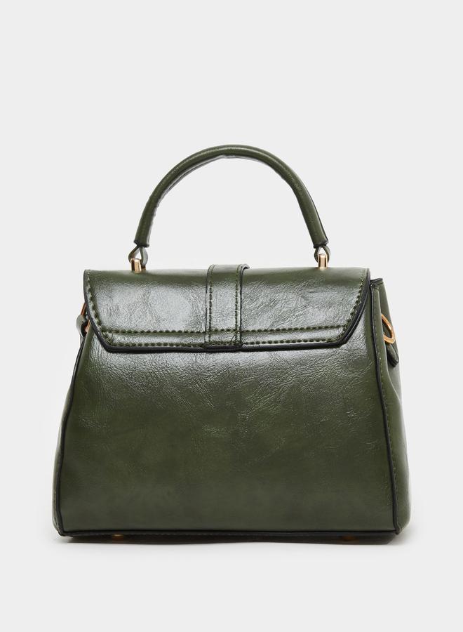 Styli Green Satchel Handbag - Image 2