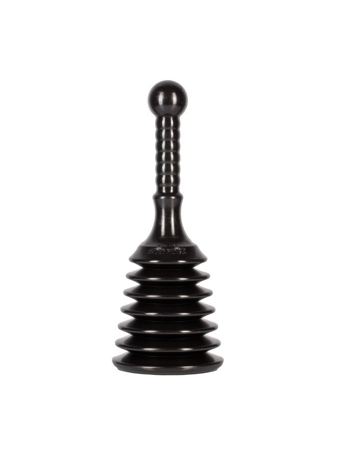 Master Plunger MPS4 Sink & Drain Plunger for Kitchen Sinks, Bathroom Sinks, Showers, and Bathtubs. Small and Strong Design with Large Bellows Commercial & Residential Use, Black - Image 1