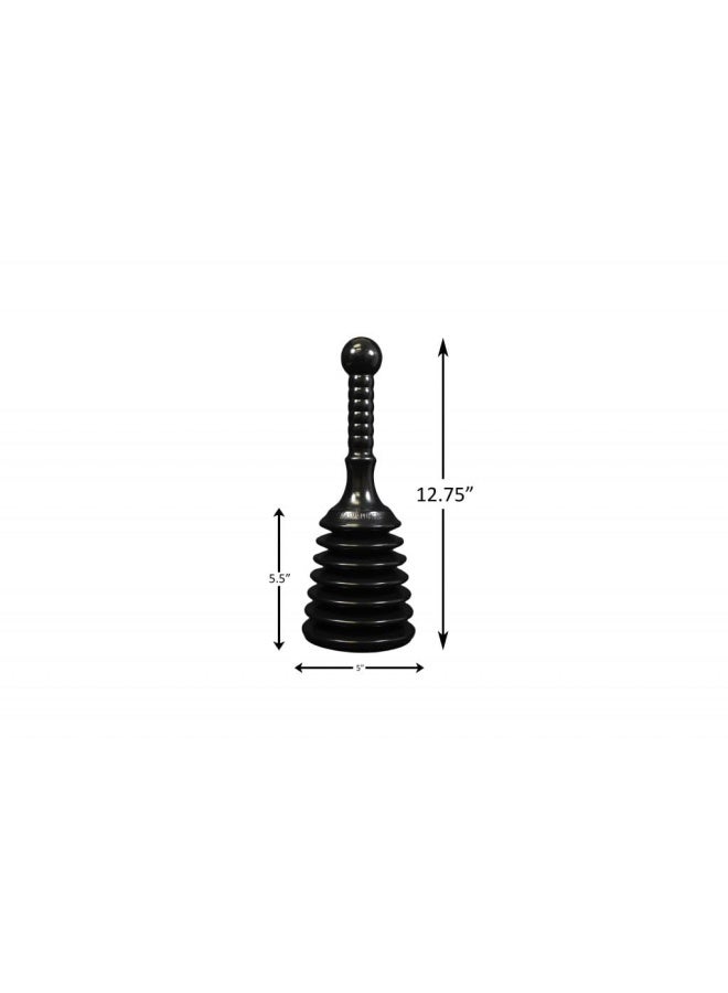Master Plunger MPS4 Sink & Drain Plunger for Kitchen Sinks, Bathroom Sinks, Showers, and Bathtubs. Small and Strong Design with Large Bellows Commercial & Residential Use, Black - Image 2