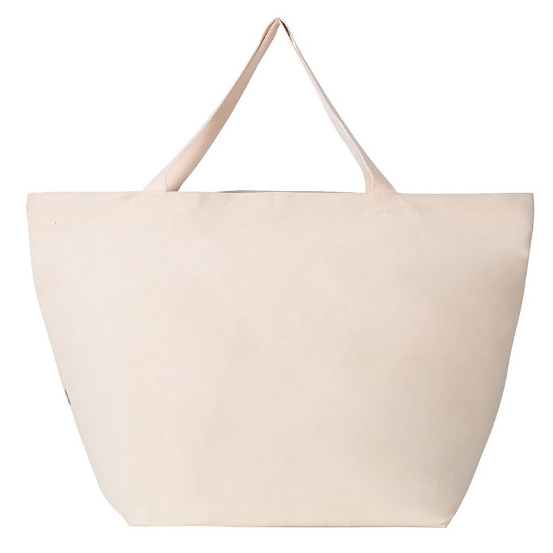 Augbunny 16oz Canvas Heavy Duty XXXL LARGE Grocery Bag Beach Tote Shopping Bag Moving Bag Laundry Bag Multi Purpose Daily Use Tote. - Image 3