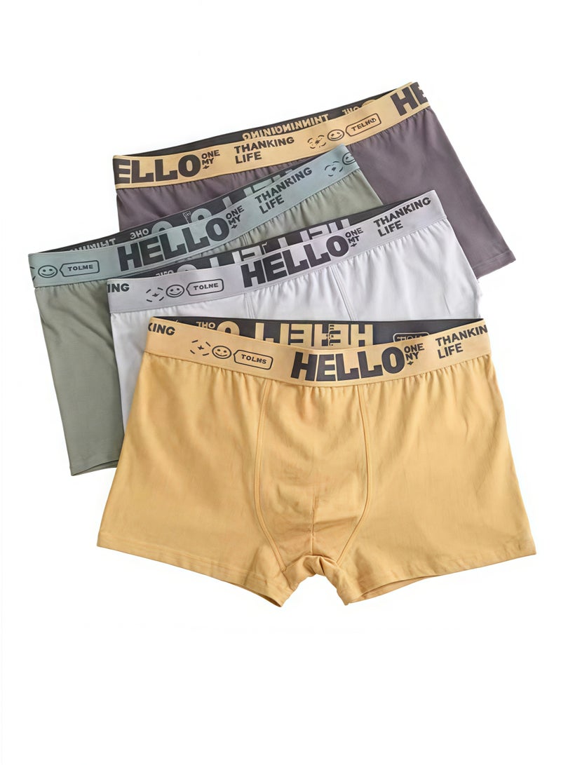 5 Pack Men’s Sort Boxer Briefs & Trunks,Breathable Stretch Cotton Moisture-Wicking Underwear,Modern Fit Low Rise