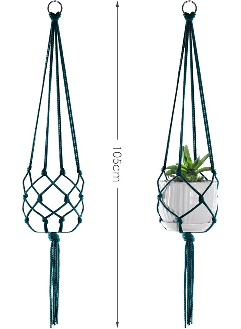 Antikiano Macrame Plant Hanger – Handmade Cotton Decor – Length ‎105‎ cm. - Image 1