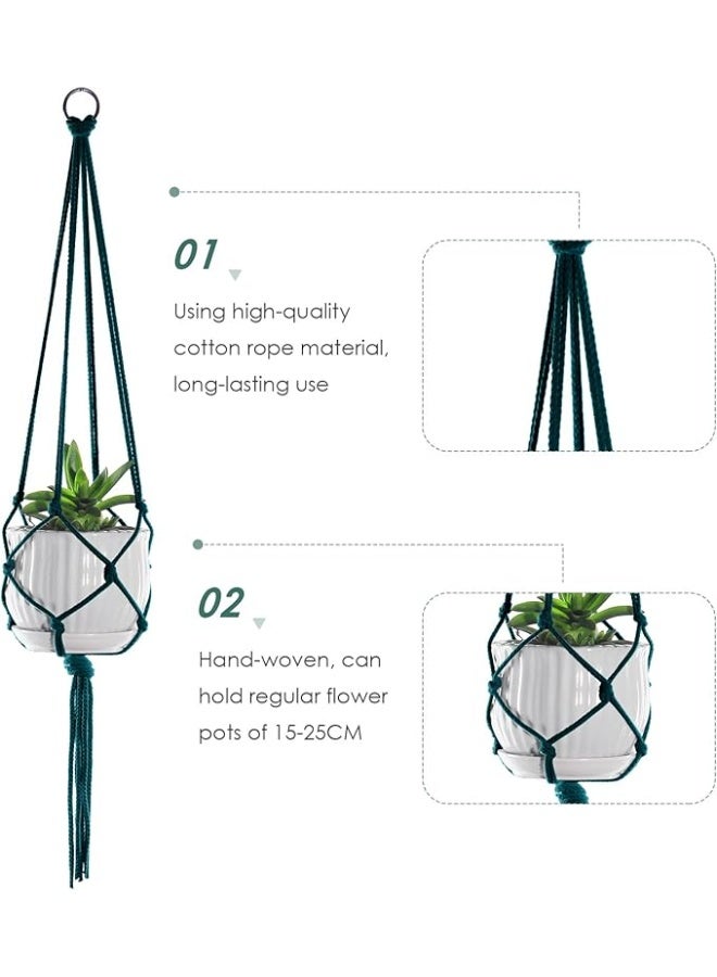Antikiano Macrame Plant Hanger – Handmade Cotton Decor – Length ‎105‎ cm. - Image 2