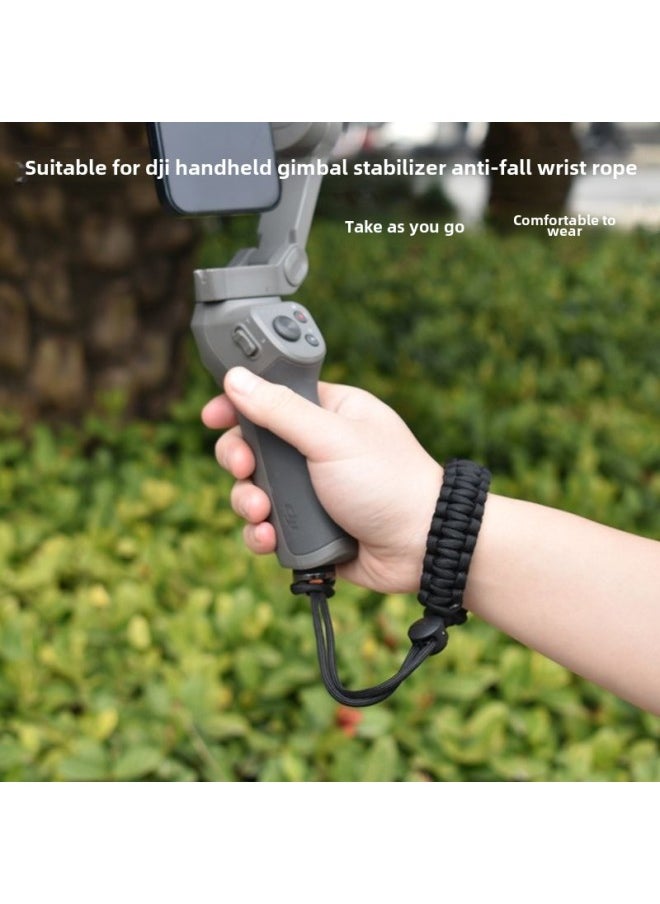 Generic Suitable For Dajiang OsmoMobile7/7P Anti-fall Hand Rope Osmo6/se Hand-held Pan-tilt Stabilizer Safety Rope-Color:Olive  - Image 2