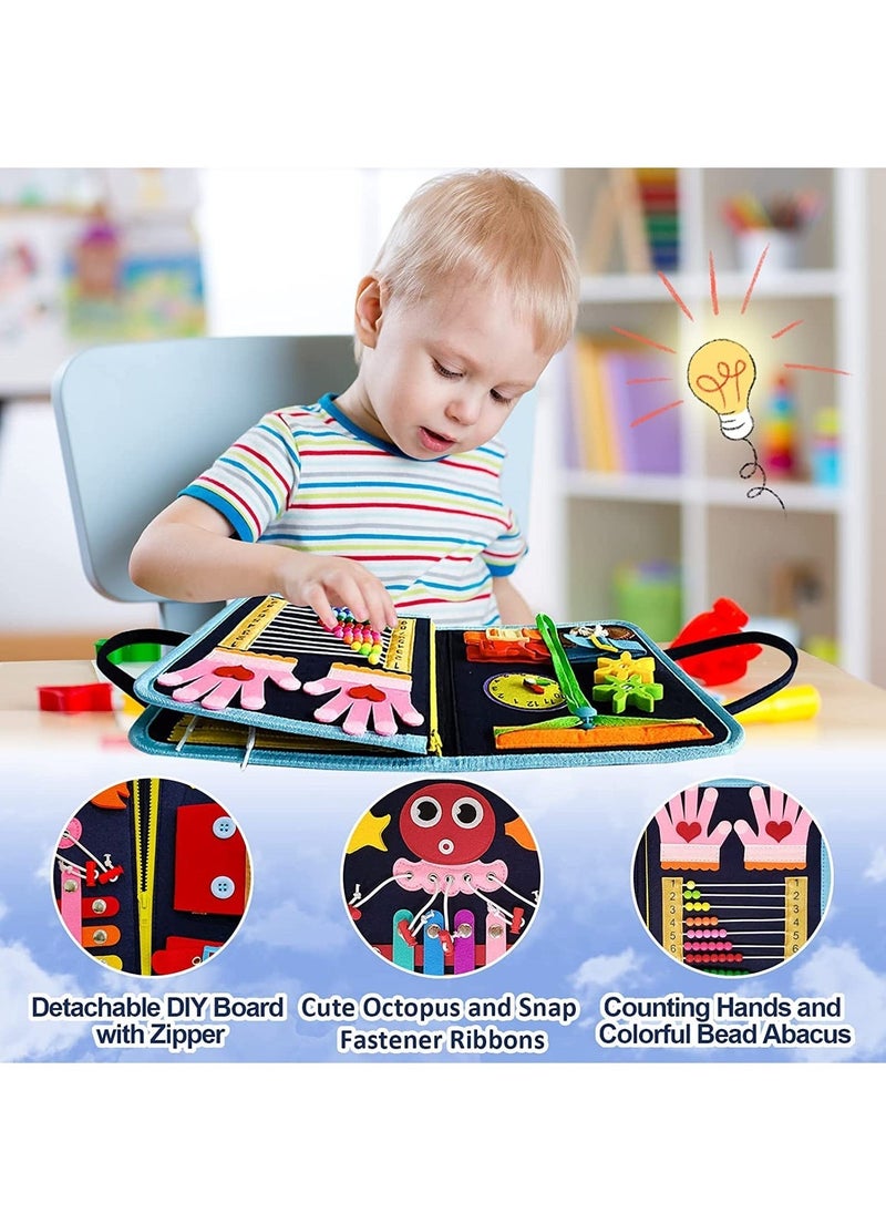 Generic - Busy Board Montessori Toy for 1 2 3 4 Years Old, Educational Activity Sensory Board Preschool Learning Fine Motor Skills Toys, Toddler Toy, Gift for Boys Girls - Image 1