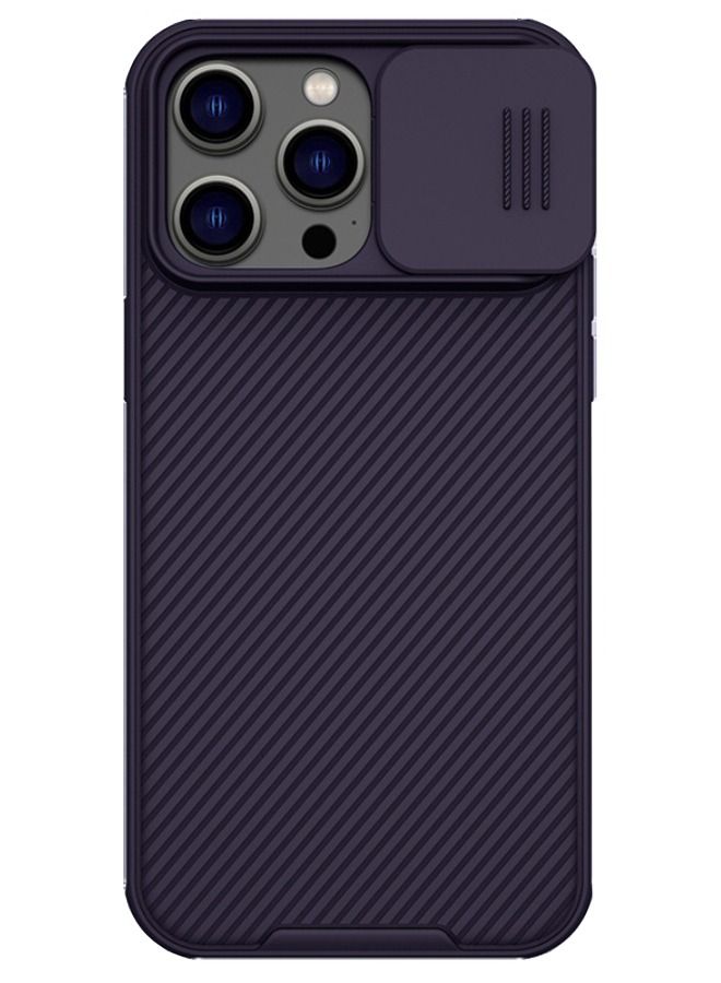 Nillkin iPhone 15 Pro Max Case, Slide Camera Case Design, 360° Full Body Coverage Shockproof Phone Cover, Anti-Fall Anti-Scratch Anti-fingerprint Protective Case for Apple iPhone 15 Pro Max (Dark Purple) - Image 1