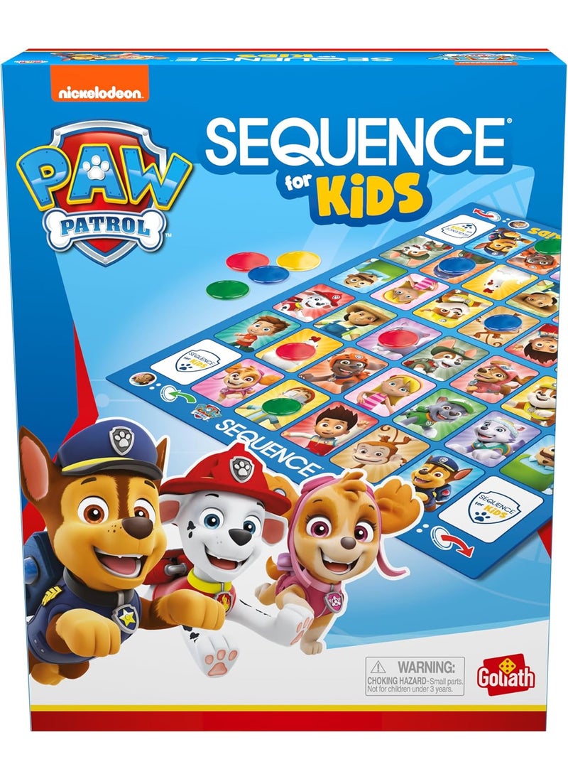 Goliath Paw Patrol Sequence for Kids  Easy to Play Matching Game of 4inARow Featuring Paw Patrol Characters  24 Players Ages 3  - Image 1