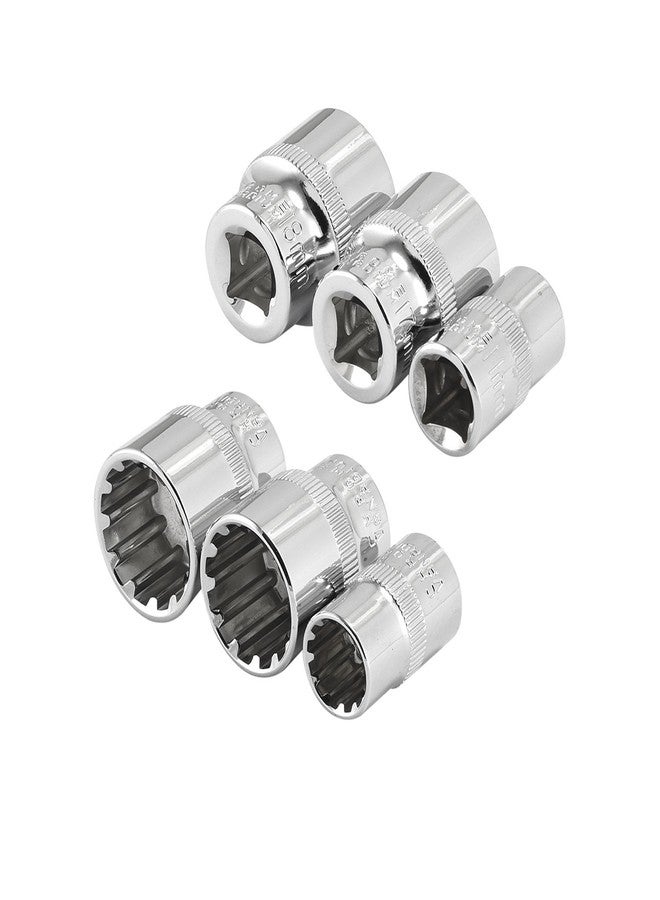 NEIKO 02488A 3/8" Drive Universal 6 Point Metric Socket Set, 18 Piece Universal Mechanic Spline & SAE, Cr-V Steel Low Profile, Spline Bit, 3/8 - Image 4