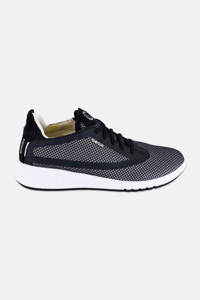 GEOX Women D Aerantis Lace Up Casual Shoes, Black - Image 4