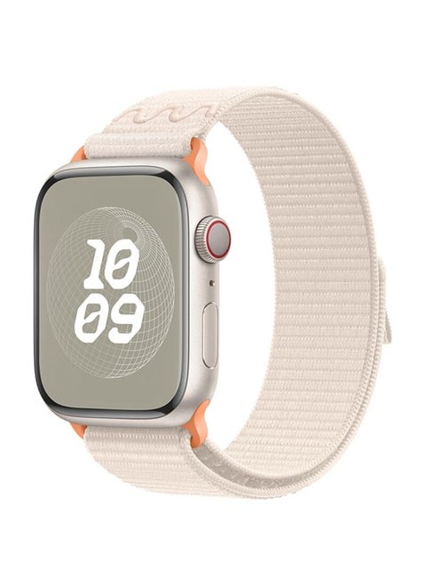 Replacement Strap For Apple Watch SE 40mm Loop Nylon Watch Band Starlight