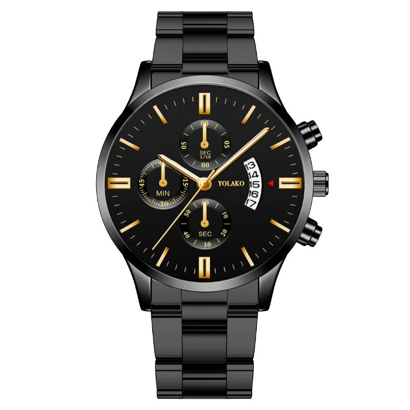 Popular Fashion Business Three-Eye Six-Pin Calendar Men'S Watch Men'S Watch Steel Belt Men'S Manufacturer Dropshipping - Image 2