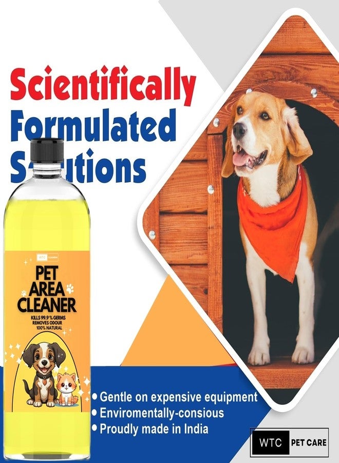 WTC Kennel Wash - 4 in 1 Quick Action-Cleans,Deodorizes, Disinfects & Home,Pet Areas,Garden & Doctor clinics | Dog Potty and Pee Area Cleaner | Urine Odour Remover 1 Litre - Image 3